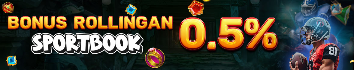 BONUS ROLLINGAN SPORTBOOK 0.5%